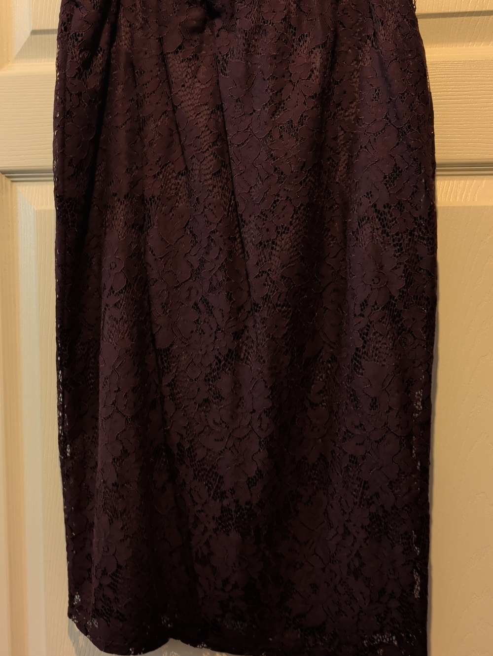 Apt. 9 Plum Lace Pencil Skirt